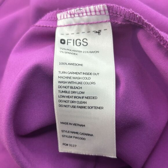 Figs Women's Top in Purple - Picture 8 of 8